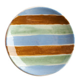 Small Ceramic Dipping Bowl - Multi-stripe - Uzbekistan